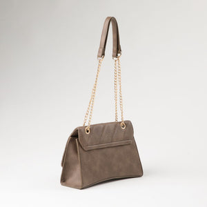 Cartera Bandolera Ecocuero Bourges Beige  i-D