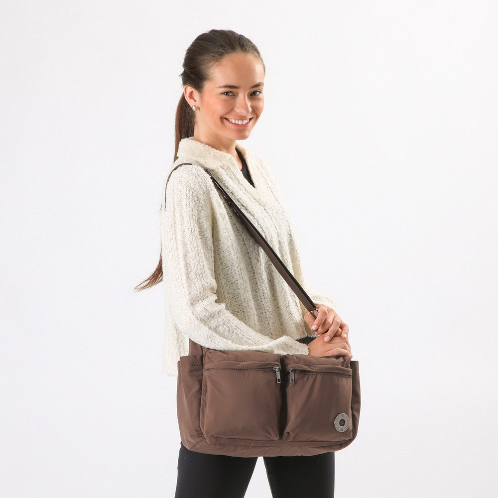 Cartera Hombro Capri Café I-D