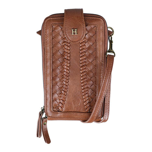 Cartera Mini Bag Croco Café Humana