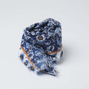 Pañuelo Estampado Violeta Azul Tatienne