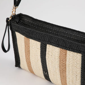 Cartera Bandolera Ana Tejida Negro Playa Humana