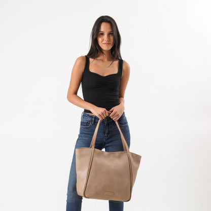 Cartera Hombro Elche Beige Humana