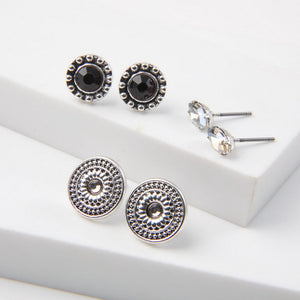 Set De Aros Noelia Plateado Tatienne