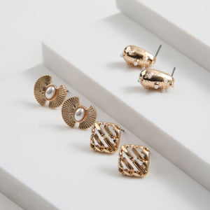 Set de 3 aros Anto Dorado ID