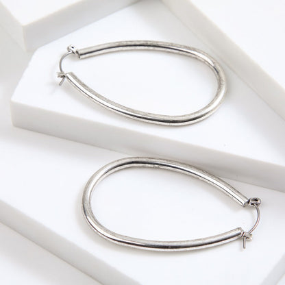 Aros Argollas Caro Silver Tatienne