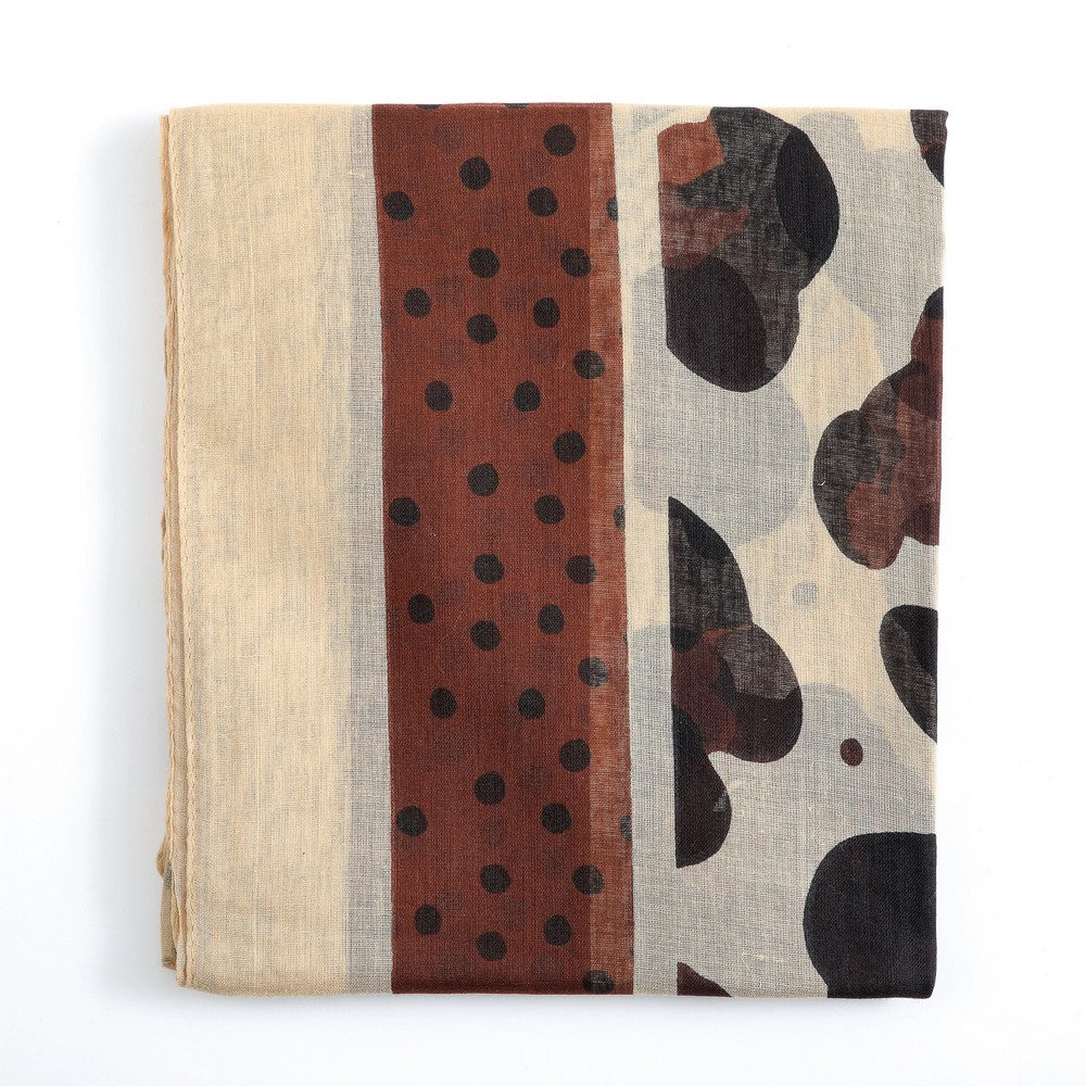 Pareo Estampado Robinia Beige I-D