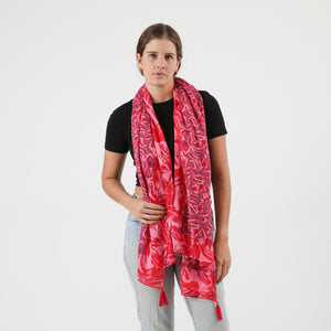 Pañuelo Estampado Abelia Rosado Humana