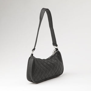 Cartera Hombro Ecocuero Oxford Negro  i-D