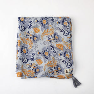 Pañuelo Estampado Cuno Celeste Humana