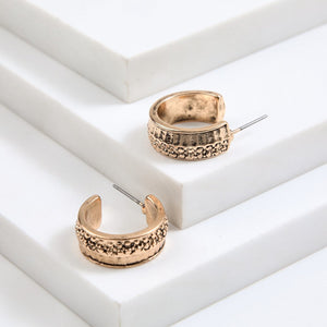 Aros Argollas Nuber Dorado Humana