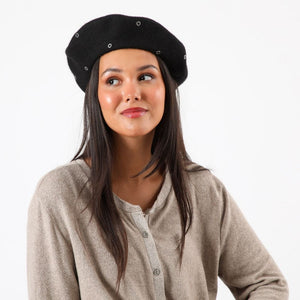Gorro Boina Emma Negro Tatienne
