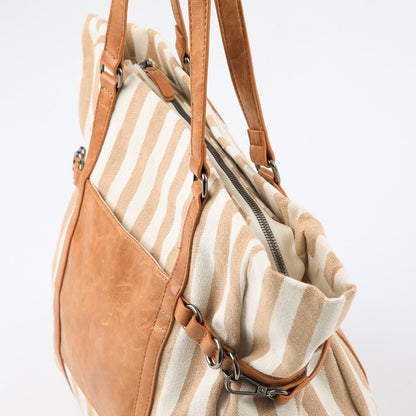Cartera Tote Bruna Beige Humana