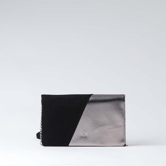 Cartera Cruzada Mia Plateada i-D