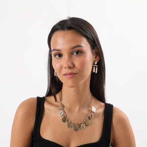 Set Collar Y Aros Jules Dorado Humana