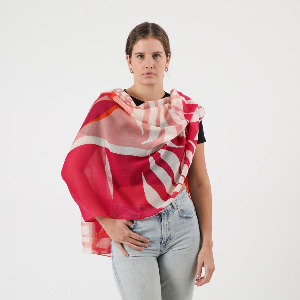 Pañuelo Estampado Girasol Rosado Humana