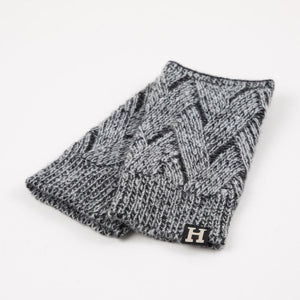 Guante  Lana Jazmín Negro Humana