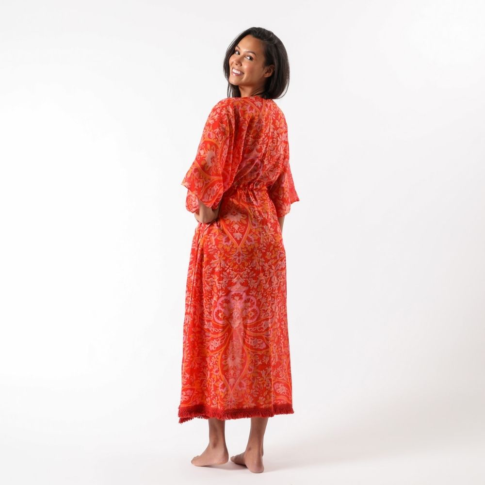 Kimono Open Pargas Rojo Tatienne
