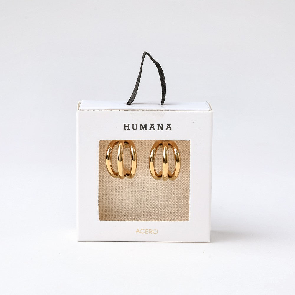Aros Argollas Ryan Dorado Humana