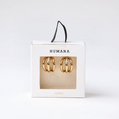 Aros Argollas Ryan Dorado Humana