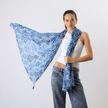Pañuelo Estampado Cody Azul Humana