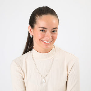 Set De Collar Elsa Plateado I-D