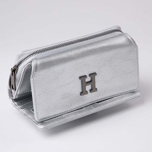 Billetera Grande Shiny Plateada Humana