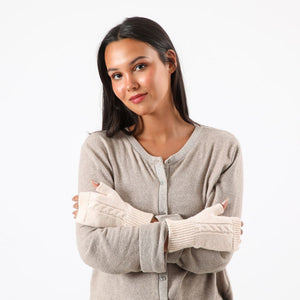 Guante  Lana Cosmo Rosado Claro I-D