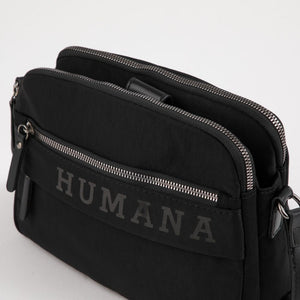 Cartera Bandolera Cosi Nylon Negro Humana