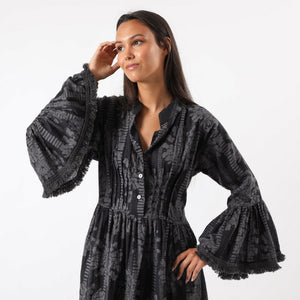 Kimono Close Kanpur Negro Humana