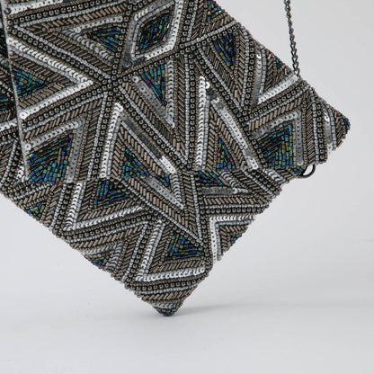 Clutch Queen Plateado Humana