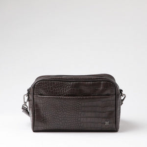 Cartera Bandolera Blanca Café Humana