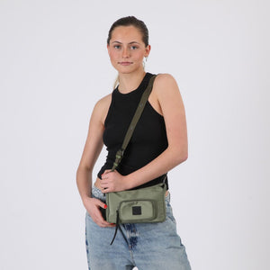 Cartera Bandolera Burgos Nylon Verde ID