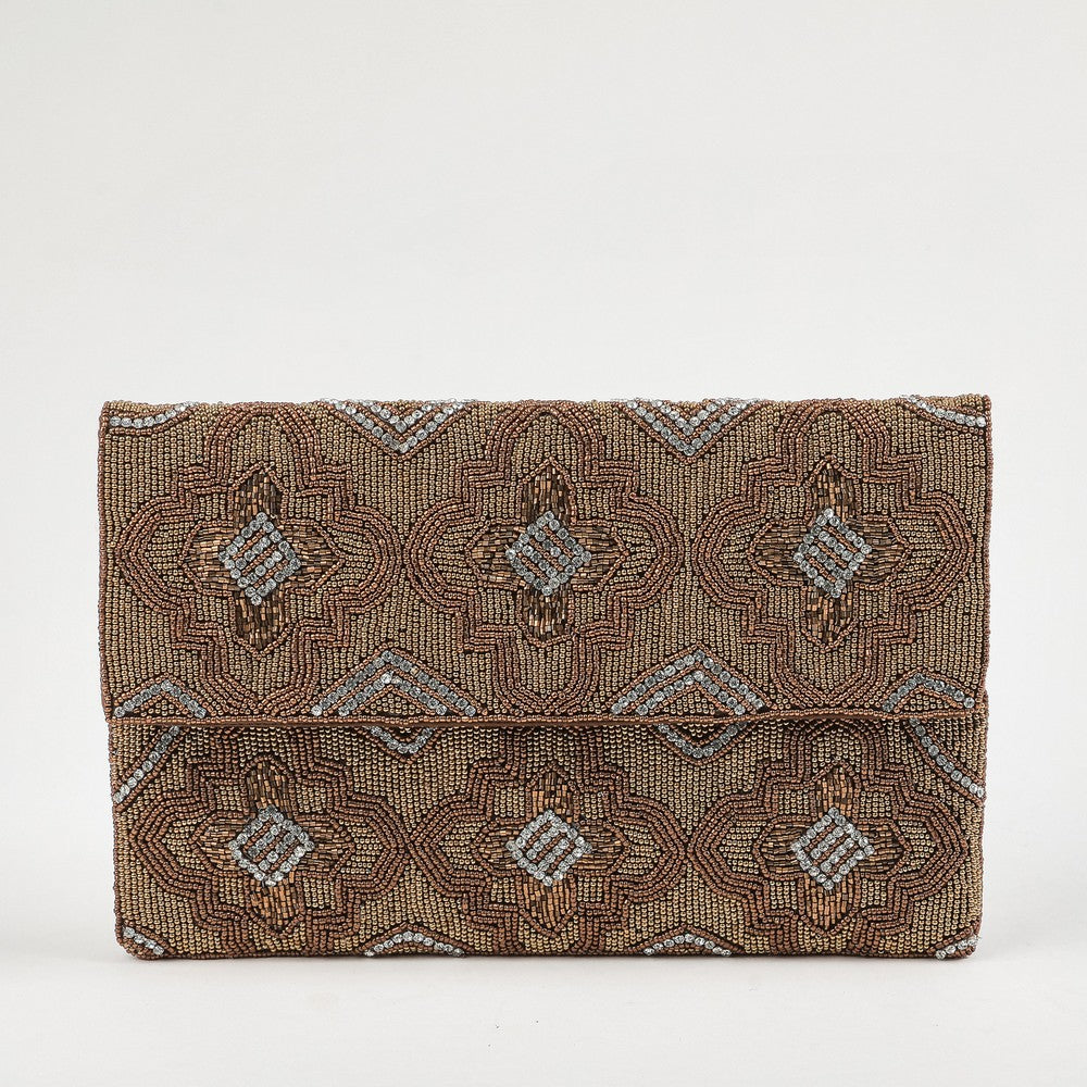 Cartera Clutch Taylor Dorado Humana