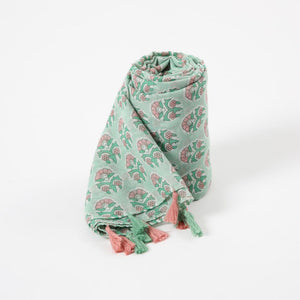 Pañuelo Estampado Jacarandá Verde i-D