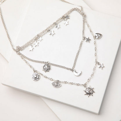 Collar Corto Yoli Plateado Humana