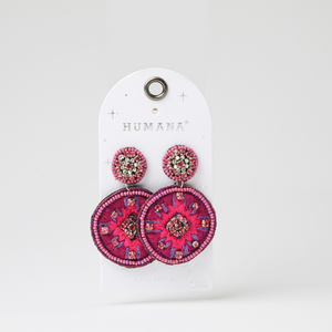 Aros Largo Pamplona Fucsia Humana