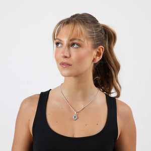 Set Collar Fina Plateado I-D