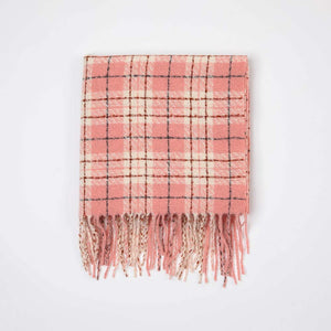 Manta Invierno Checks Rosada i-D