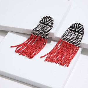 Aros Largos Lozoya Rojo Tatienne