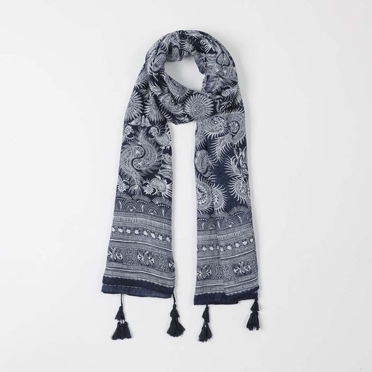 Pañuelo Estampado Azul Cala Tatienne