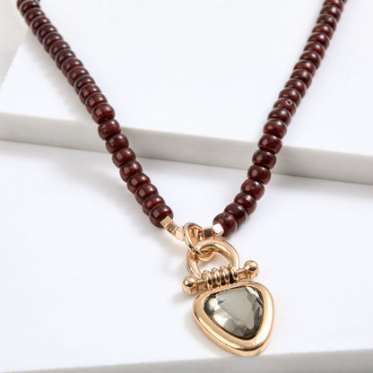 Collar Corto Tide Dorado Humana