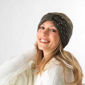 Cintillo Bow Dk Green Humana