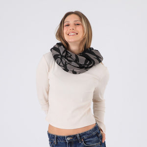 Pañuelo Estampado Almansa Gris I-D