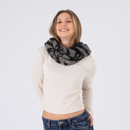 Pañuelo Estampado Almansa Gris I-D