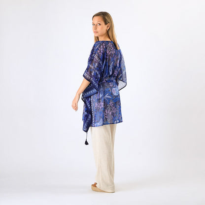 Kimono Closed Obi Blue Tatienne
