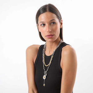 Collar Largo Ribadeo Beige Humana