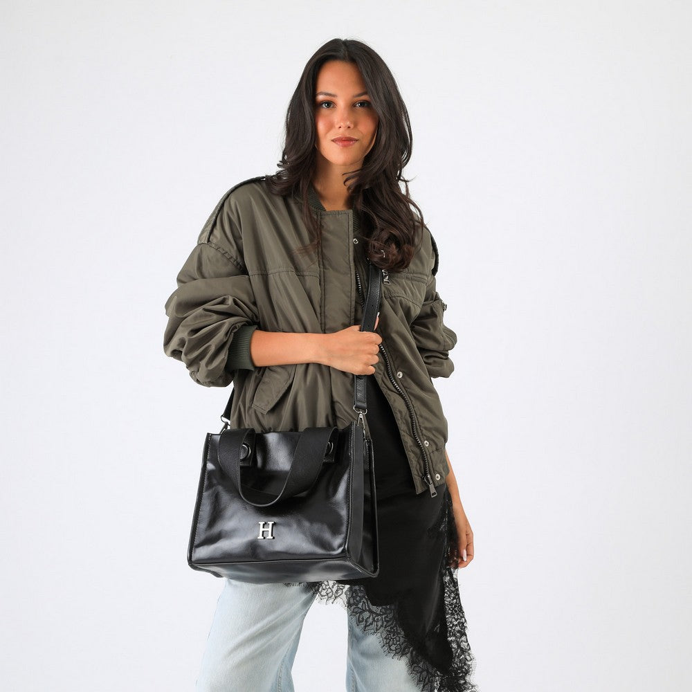 Cartera Tote Aylin Negro Humana