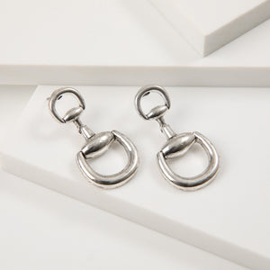 Aros Medianos Clara Plateado Humana