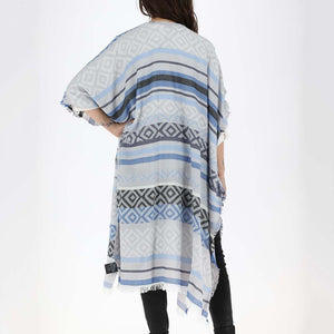 Kimono Aztec Azul Humana