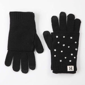Guante Studs Negro Humana